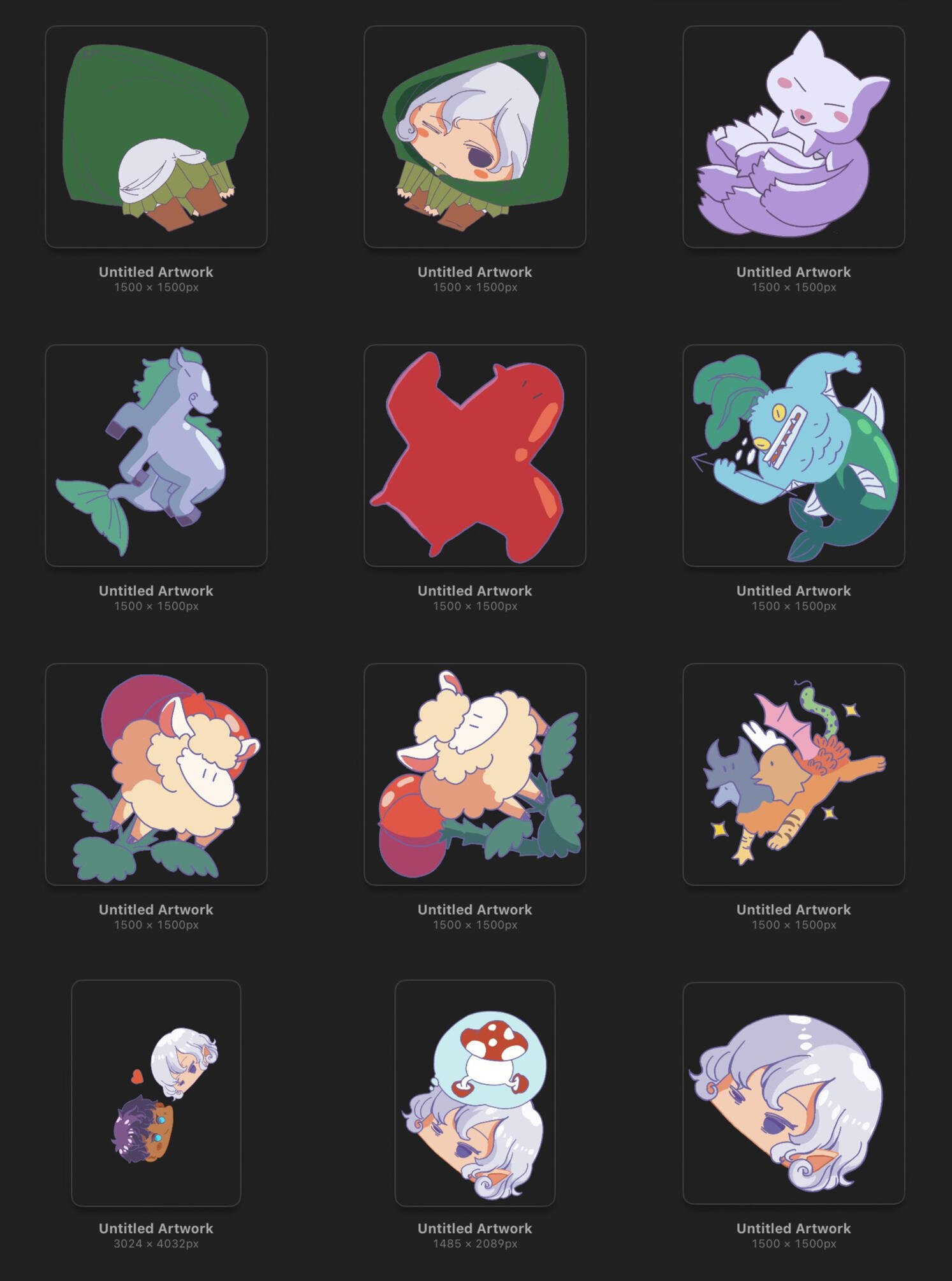 Sticker/Keychain designs (1)